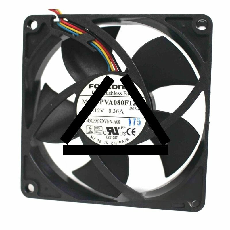 Foxconn PVA080F12H DC 12V 0.36A 2 Wires / 3 Wires / 4 Wires Axial Cooling Fan