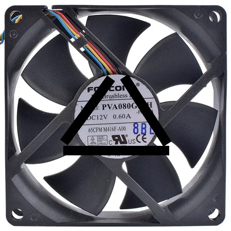 Foxconn PVA080G12H 12V 0.60A DC Brushless 2 / 3 / 4 Wires Cooling Fan