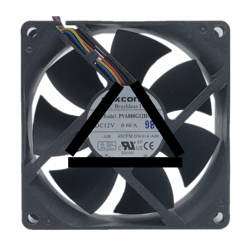 Foxconn PVA080G12H-P00 DC 12V 0.60A 2 Wires / 3 Wires / 4 Wires Axial Cooling Fan