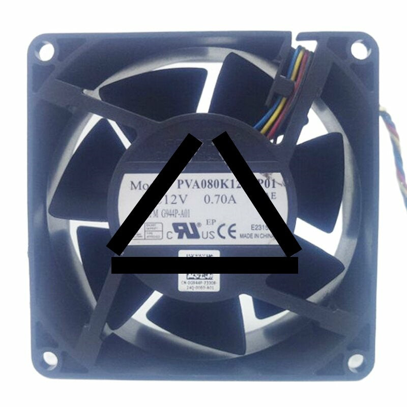 Foxconn PVA080K12H DC 12V 0.70A 8038 Brushless Axial Cooling Fan