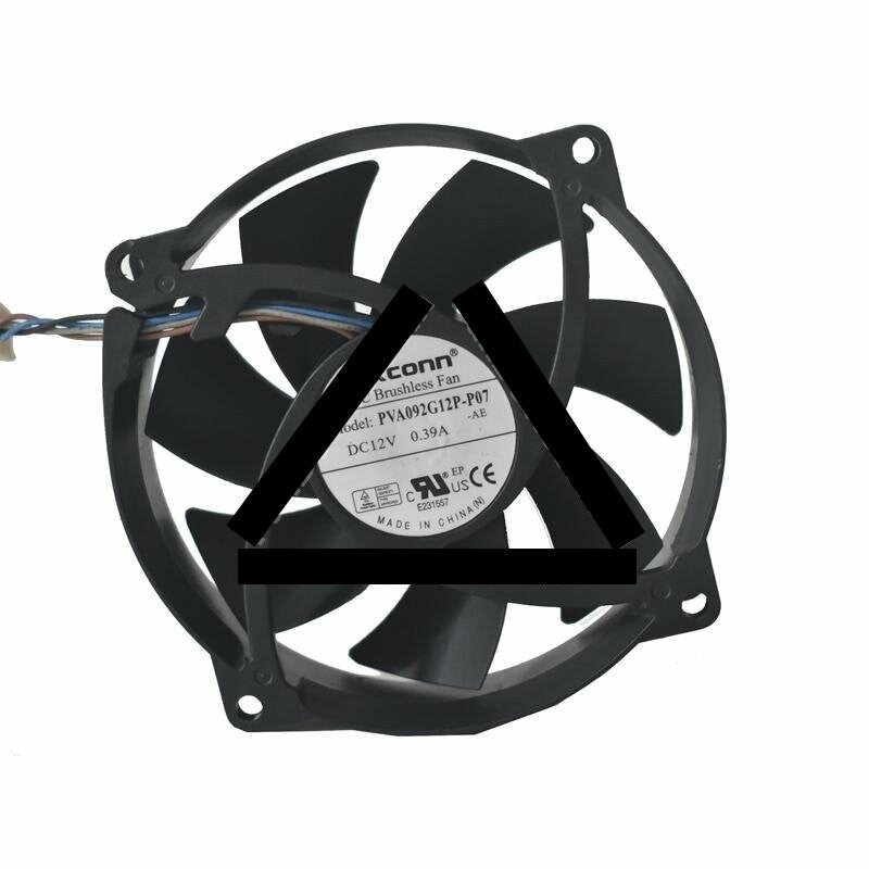 Foxconn PVA092G12P DC 12V 0.39A 4 Wires Axial Cooling Fan