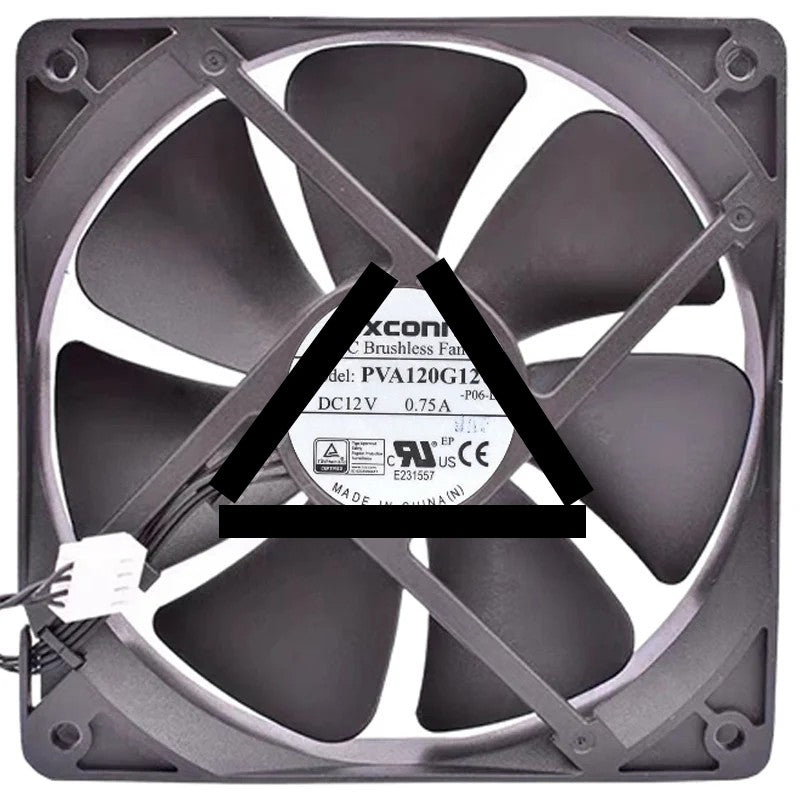 Foxconn PVA120G12U 12V 0.75A 4 Wires Axial Cooling Fan