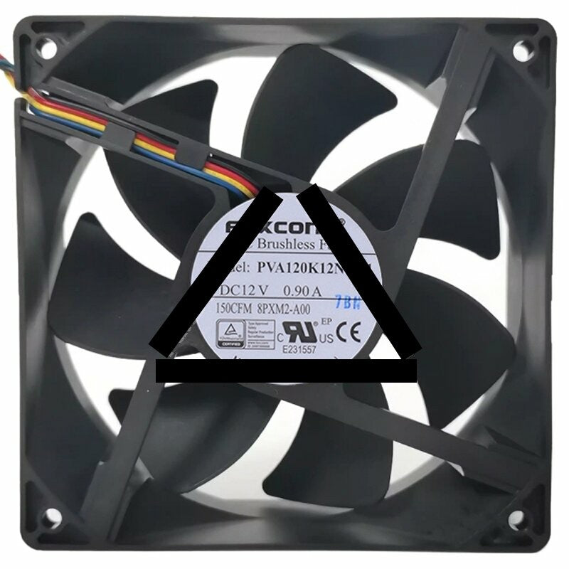 Foxconn PVA120K12N 12V 0.90A 4 Wires DC Brushless Axial Cooling Fan