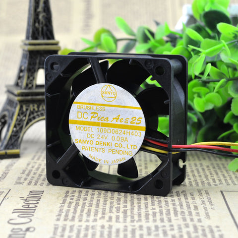 Free Delivery. 109 d0624h402 24 v 0.09 A 6 cm 6025 inverter fan