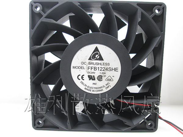 Free Delivery.12038 24V 1.20A FFB1224SHE 12CM Inverter / Server Cooling Fan
