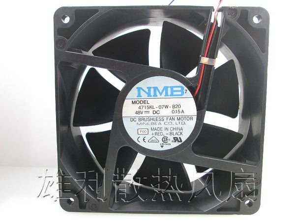 Free Delivery.12cm 12038 Double Ball Cooling Fan 48V 0.15A 4715KL-07W-B20