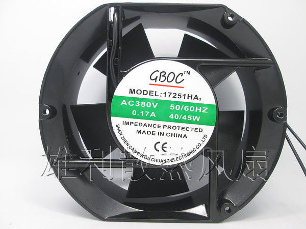 Free Delivery.17251HA3 380V 0.17A 40 / 45W 172 * 150 * 51MM AC cooling fan