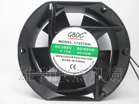 Free Delivery.17251HA3 380V 0.17A 40 / 45W 172 * 150 * 51MM AC cooling fan