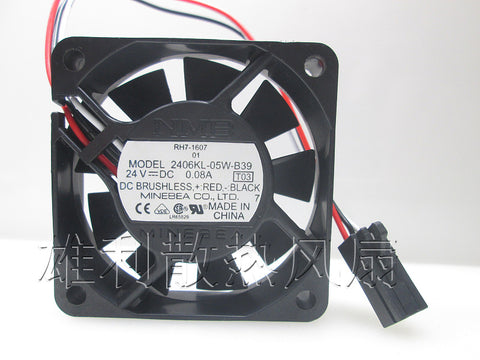 Free Delivery.2406KL-05W-B39 24VDC 0.08A original 60 * 60 * 15MM axial fan