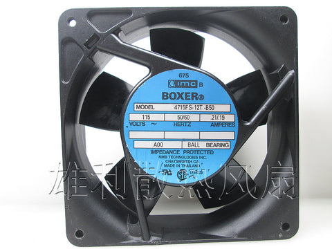 Free Delivery.4715FS-12T-B50 original 115V 120X120X38 anti-leaf aluminum frame AC fan