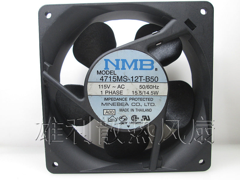 Free Delivery.4715MS-12T-B50 115V AC original Japanese 120 * 120 * 38MM aluminum frame fan