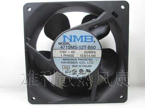 Free Delivery.4715MS-12T-B50 115V AC original Japanese 120 * 120 * 38MM aluminum frame fan