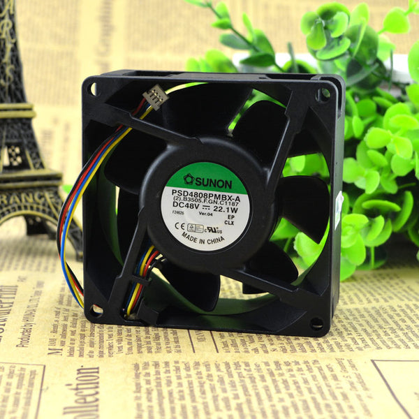 Free Delivery. 48 v PSD4808PMBX &amp;#8211; A new original shaft diaspora heat blower fan 8038 radiator