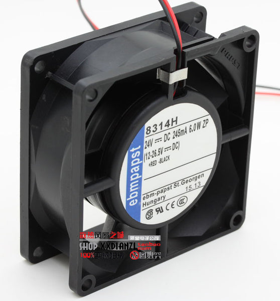 Free Delivery.8314H 8032 6.0W DC24V inverter double ball fan