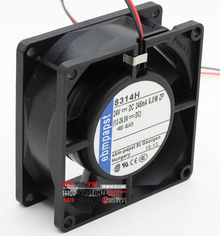 Free Delivery.8314H 8032 6.0W DC24V inverter double ball fan