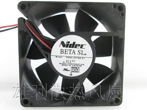 Free Delivery.8CM 24V cooling fan 8 cm 0.15A 80 * 80 * 25MM inverter cooling fan
