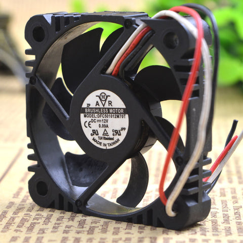 Free Delivery.DFC501012M70T 12 v 0.09 A 5010 5 cm 3 line ultra-quiet cooling fans