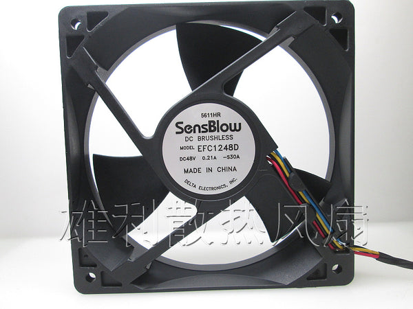 Free Delivery.EFC1248D 48V 0.21A 12025 12CM inverter server cooling fan