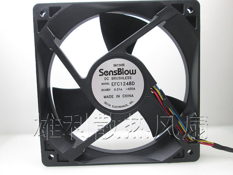 Free Delivery.EFC1248D 48V 0.21A 12025 12CM inverter server cooling fan