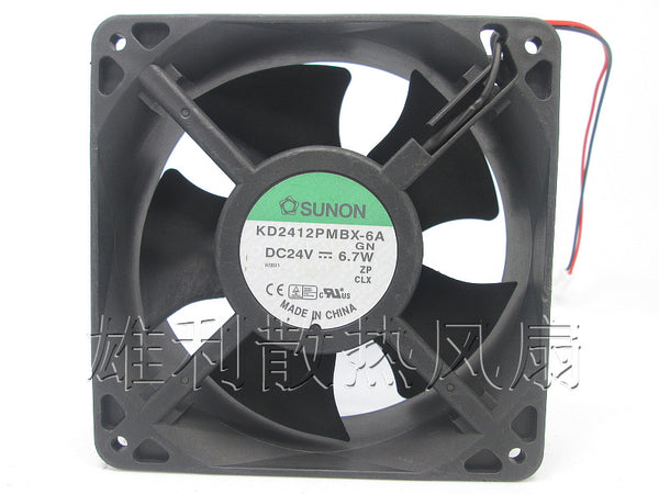 Free Delivery.KD2412PMBX-6A 24V 6.7W 12038 12CM Inverter fan