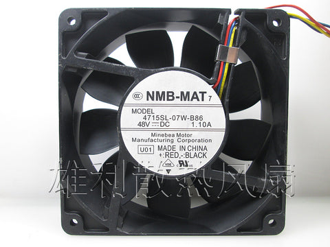 Free Delivery. New original 4715SL-07W-B86 12038 48V 1.10A 12CM violent cooling fan