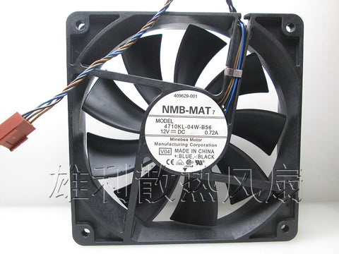 Free Delivery. Original 12cm 0.72A four-wire temperature-controlled PWM fan 12025 4710KL-04W-B56