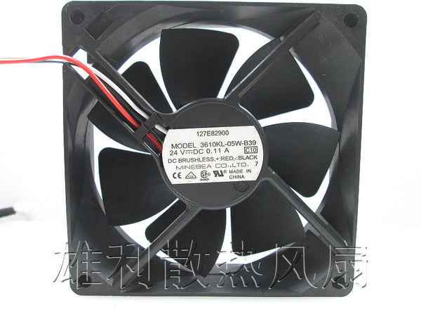 Free delivery. Original 3610KL-05W-B39 9225 24V 0.11A with stop warning inverter fan