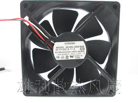 Free delivery. Original 3610KL-05W-B39 9225 24V 0.11A with stop warning inverter fan