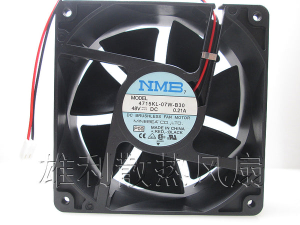 Free delivery. Original 4715KL-07W-B30 12038 48V 0.21A 12CM 2-wire inverter fan