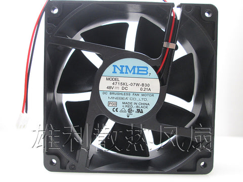 Free delivery. Original 4715KL-07W-B30 12038 48V 0.21A 12CM 2-wire inverter fan