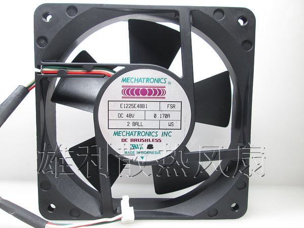 Free delivery. Original E1225E48B1 FSR 48V 0.170A 12CM 12025 3-wire cooling fan