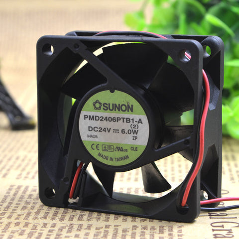 Free Delivery.PMD2406PTB1 - A 24 v 6.0 W 6 cm large air volume 6025 pairs ball inverter fan