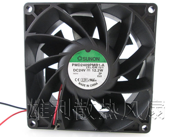 Free Delivery.PMD2409PMB1-A DC24V 12.2W original 92 * 92 * 38MM inverter fan