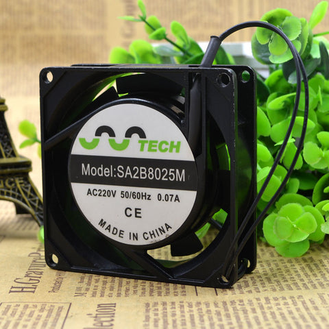 Free Delivery. SA2B8025M double ball 220 v 8 cm cooling fan copper spool flow fan Silent fan
