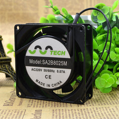Free Delivery. SA2B8025M double ball 220 v 8 cm cooling fan copper spool flow fan Silent fan