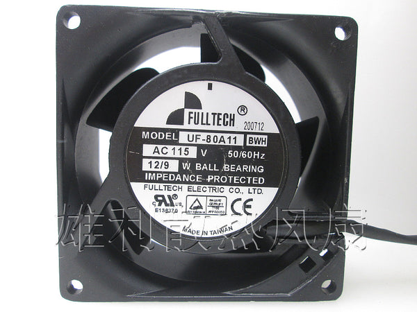 Free Delivery.UF80A11BTH BWH 115V 9 / 12W 8cm 8038 cabinet fan