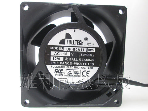 Free Delivery.UF80A11BTH BWH 115V 9 / 12W 8cm 8038 cabinet fan