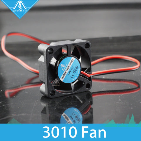 Free shipping 12V/24V V6/V5 radiator 3010 fan 30*30*10mm 3010s DC small fan cooling extruder 2-wire 3d printer accessories part