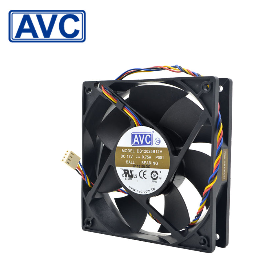 Free shipping original AVC DS12025B12H P001 120x120x25mm 12025 DC 12V 0.75A Cooling Fan pwm