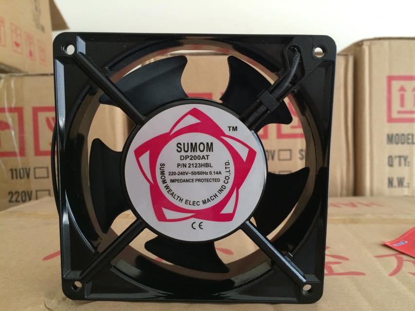 Free shipping The new 12038 AC220V DP200A2123HBL 120 * 120 * 38mm dual ball bearing cooling fan axial fans