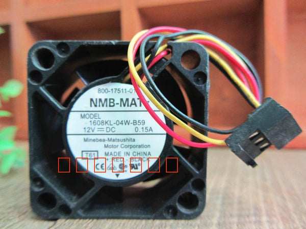 Free Shipping Wholesale Original NMB 1608KL-04W-B59 12V 0.15A 4cm fan 40 server inverter cooling fan