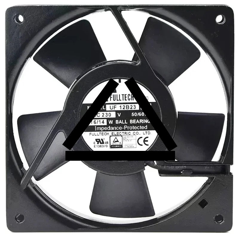 FULLTECH UF-12B23 BTH 230V 16/14W Ball Bearing Impedance Protected Cooling Fan