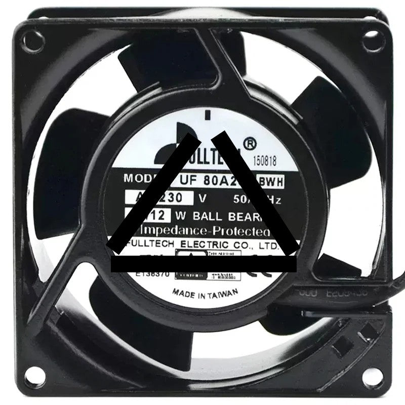 FULLTECH UF-80A23 BWH AC 230V 14/12W Ball Bearing Impedance Protected Cooling Fan