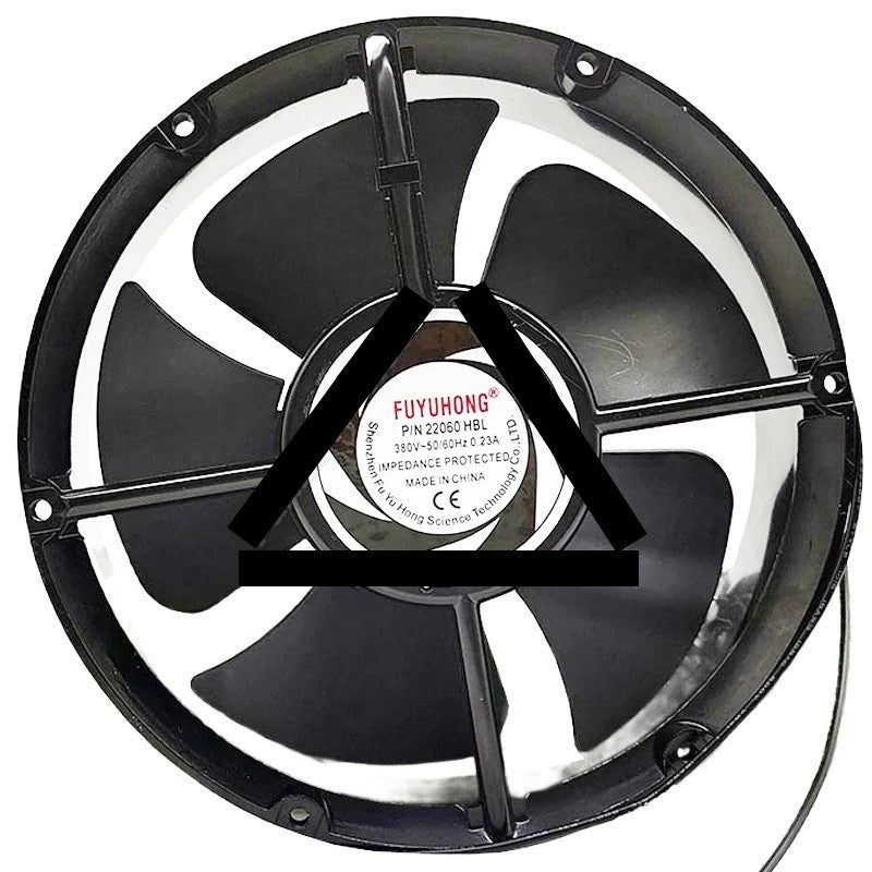FUYUHONG 22060 HBL AC 380V 0.23A 2 Wires Impedance Protected Cooling Fan
