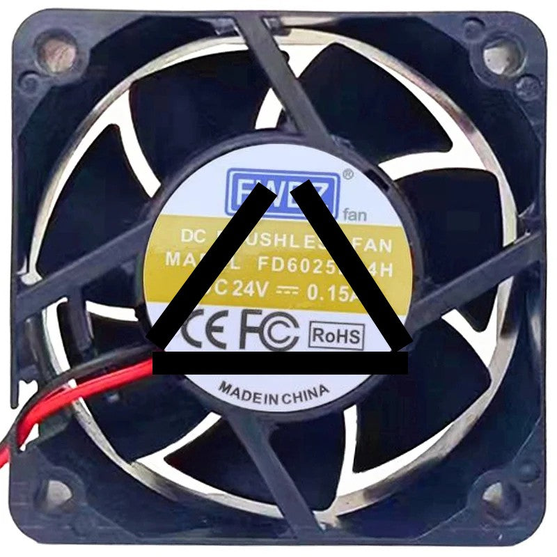 FWDZ FD6025B24H 24V 0.15A DC Brushless 2 Wires Axial Cooling Fan