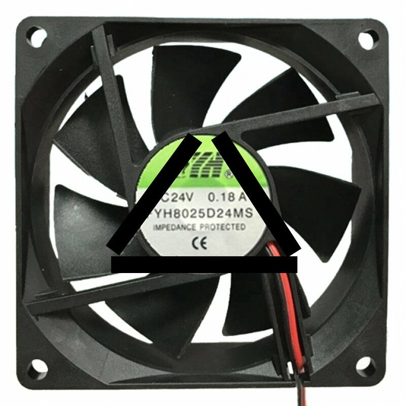 FYH FYH8025D24MS DC 24V 0.18A Impedance Protected Axial Cooling Fan