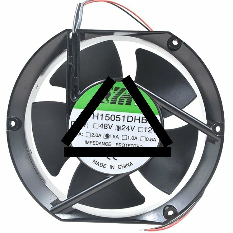 FYH15051DHB DC 24V 1.5A Impedance Protected Waterproof Cooling Fan