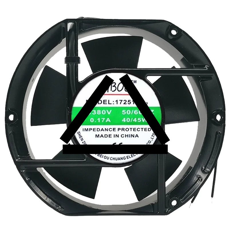GBOC 17251HA3 380V 0.17A 40/45W Impedance Protected Cooling Fan
