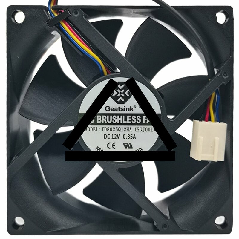 Geatsink TD8025Q12HA 12V 0.35A 4 Wires DC Brushless PWM Axial Fan