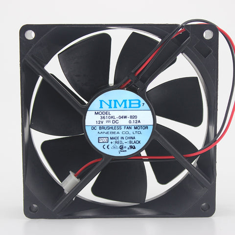 Genuine 3610KL-04W-B 9025 inverter cooling fan 12V 0.12A silent double ball